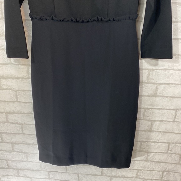 J.Crew black dress with a ruffle detail on waist size 4T - Picture 3 of 12